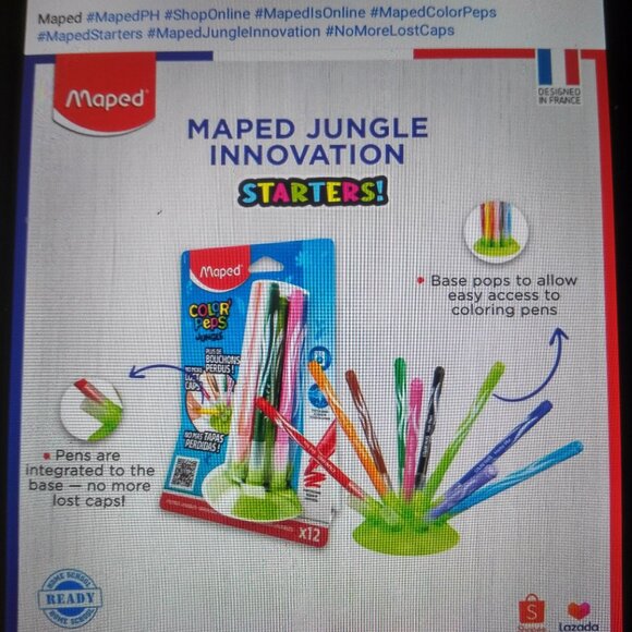 12 Washable Markers NO MORE LOST CAPS - Picture 1 of 7